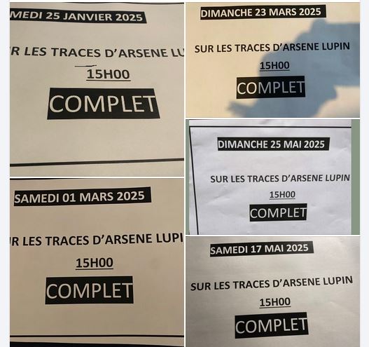 Quelques affiches " Complet" de la saison 2025