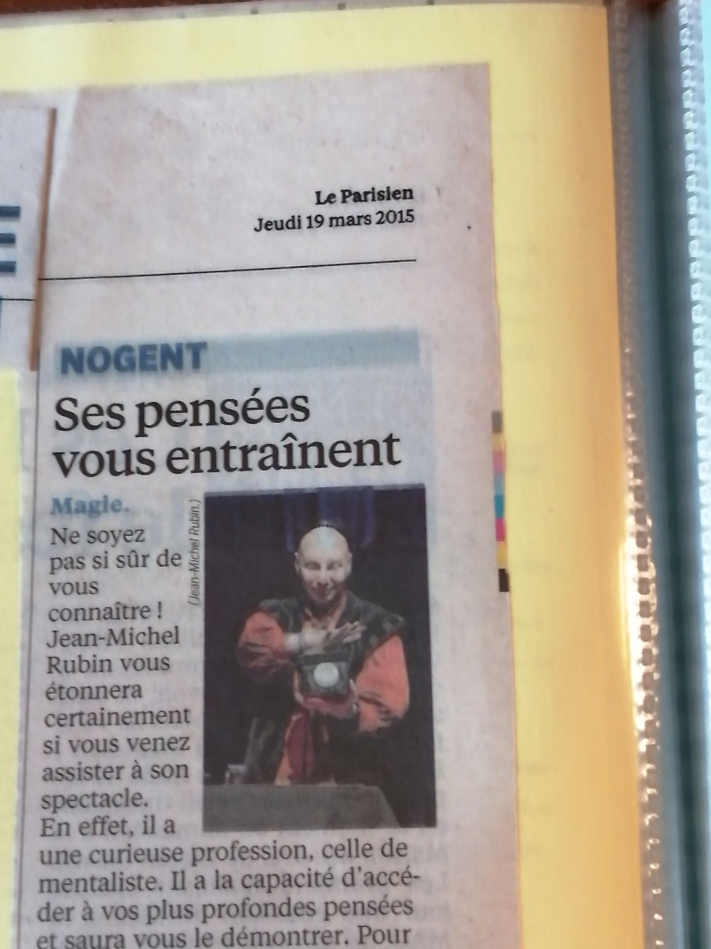 Article dans Le Parisien